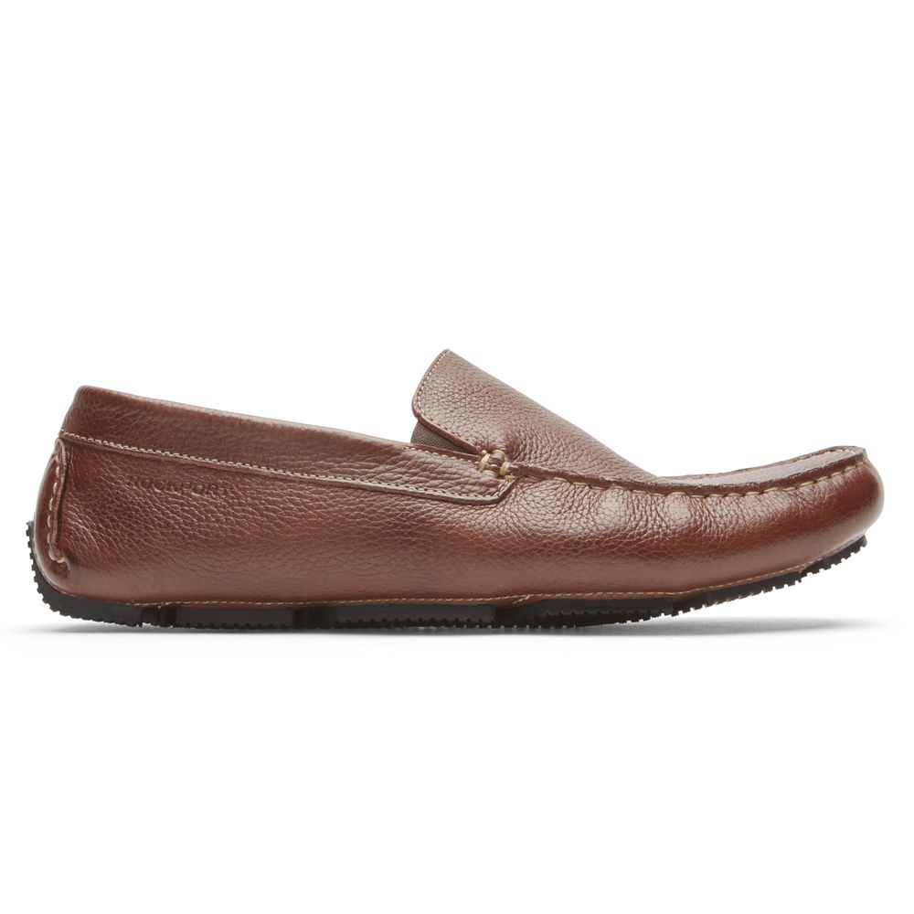 Rockport Canada Rhyder Slipper - Mens Slip-Ons Brown (UVG608749)